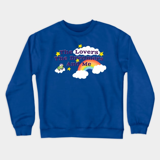 Rainbow Connection Crewneck Sweatshirt by oakenspirit